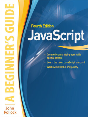 cover image of JavaScript A Beginners Guide 4/E